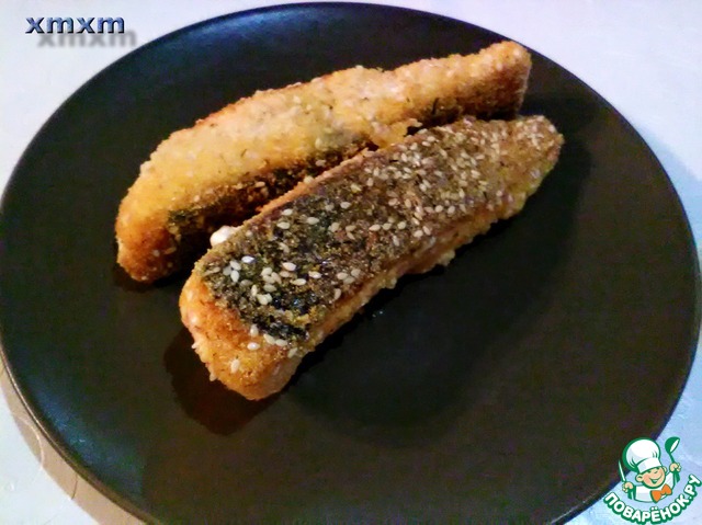 Fried fish in an interesting breading