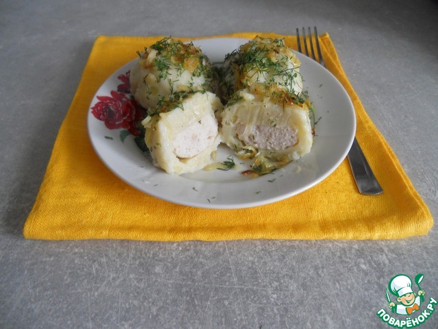 Potato dumplings with meat