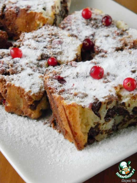 Chocolate cranberry pie 