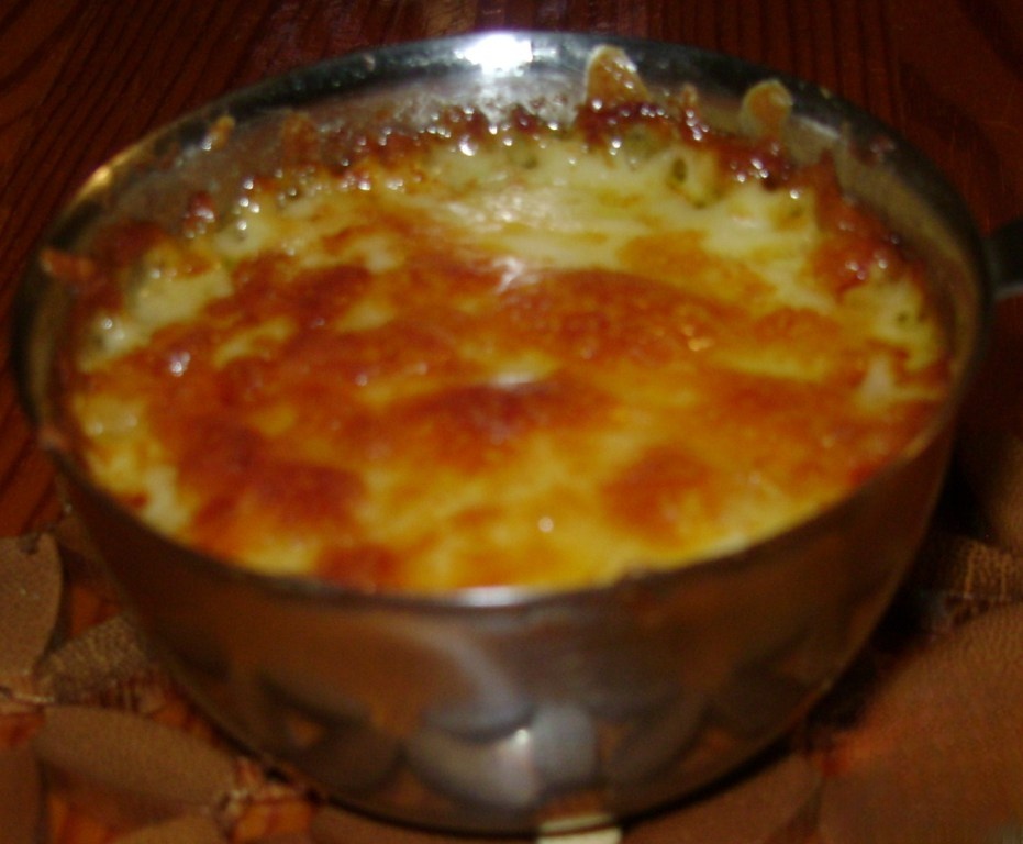 Mushroom julienne with eggplant