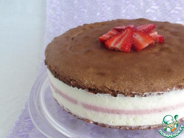 Cheese cake with strawberries