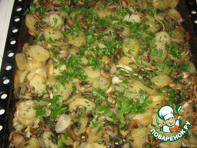 Potatoes with mushrooms 