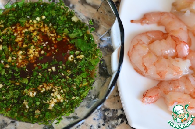 Shrimp with lemon and Chile