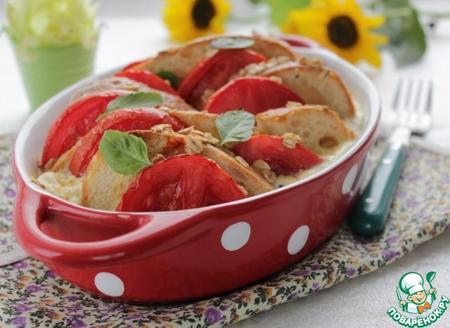 Tomato-bread casserole