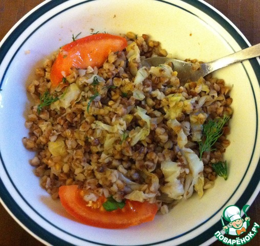 Buckwheat porridge with cabbage 