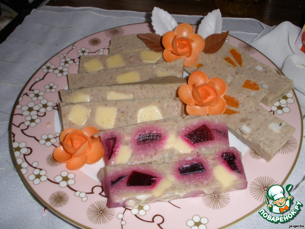 Pate appetizer of pork liver