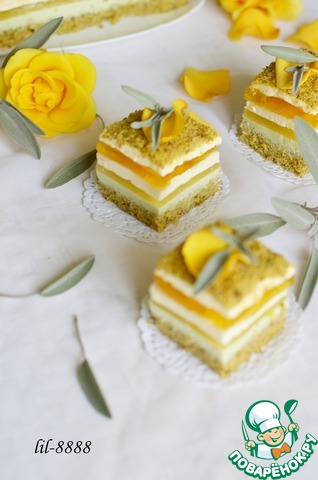 French cake with orange and sage