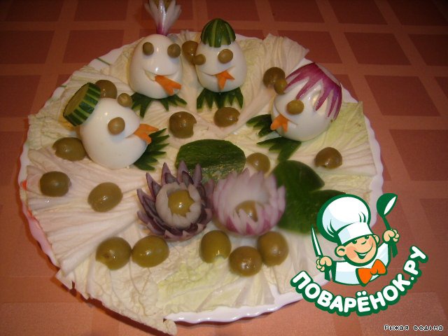 Appetizer of eggs 