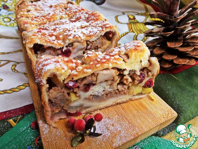 Strudel with pear and Apple