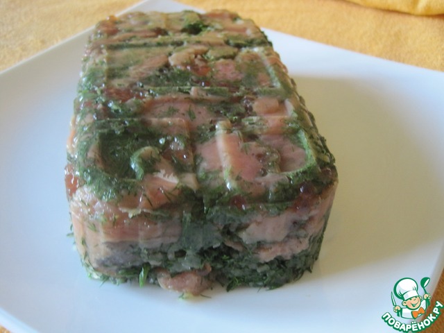 Appetizer of salted salmon