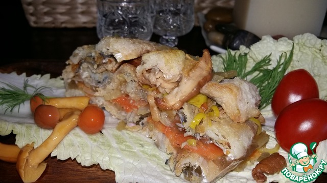Marinated herring in jelly