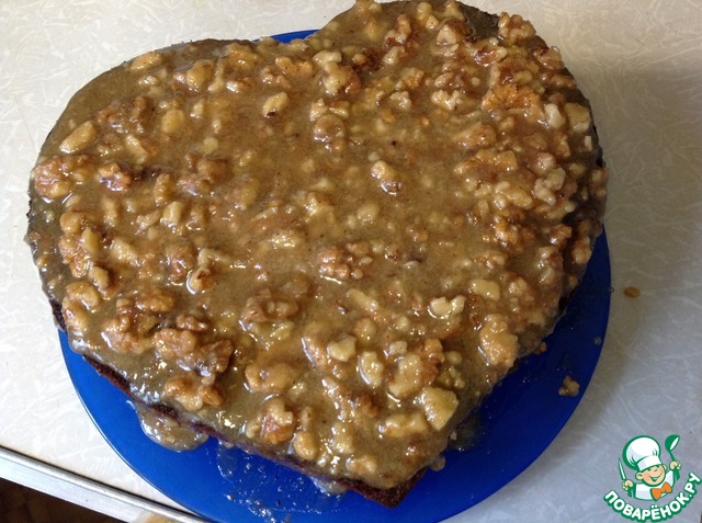 Caramel-walnut brownies