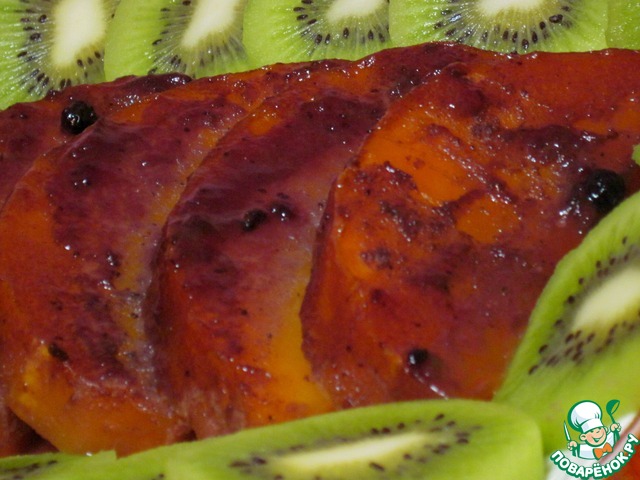 Pumpkin in spicy-sweet glaze
