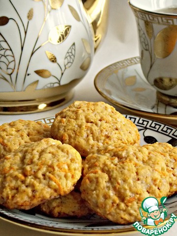 Coconut cookies with carrots