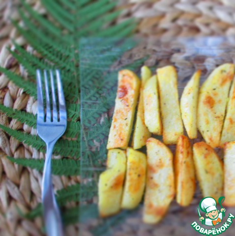 Spicy baked potatoes