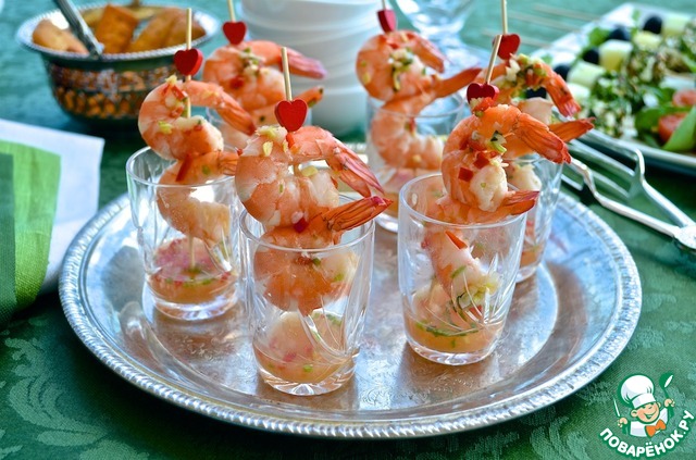 Shrimp in Thai style