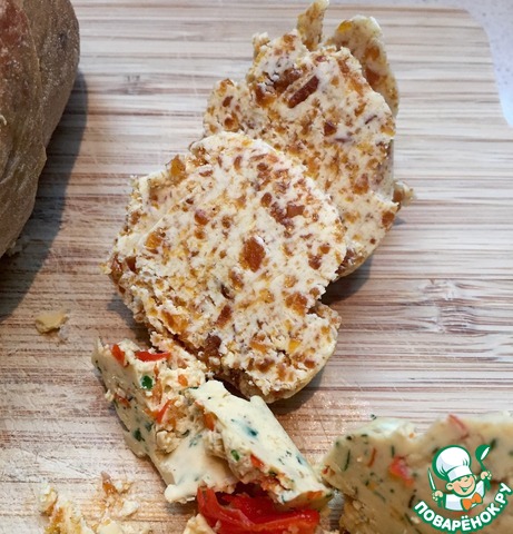 Compound butter with dried apricots