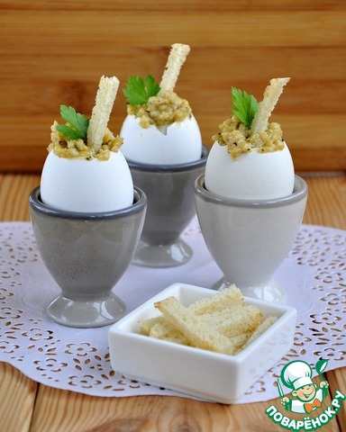 Air egg porridge with truffle