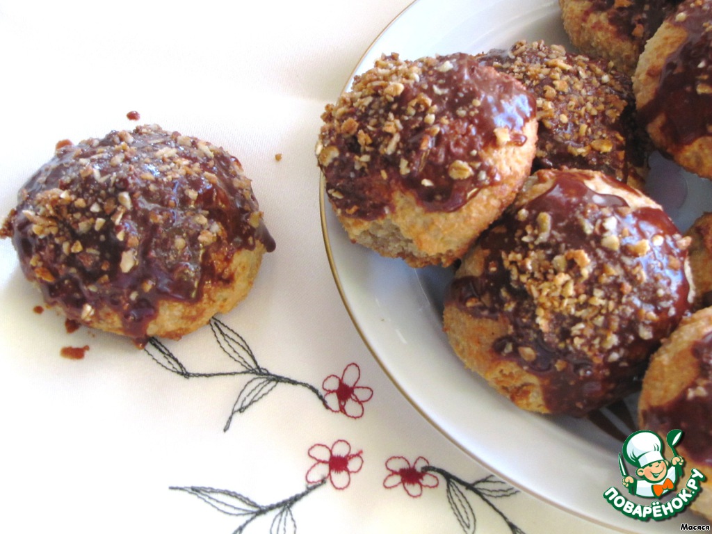 Soft banana cookies with cream cheese