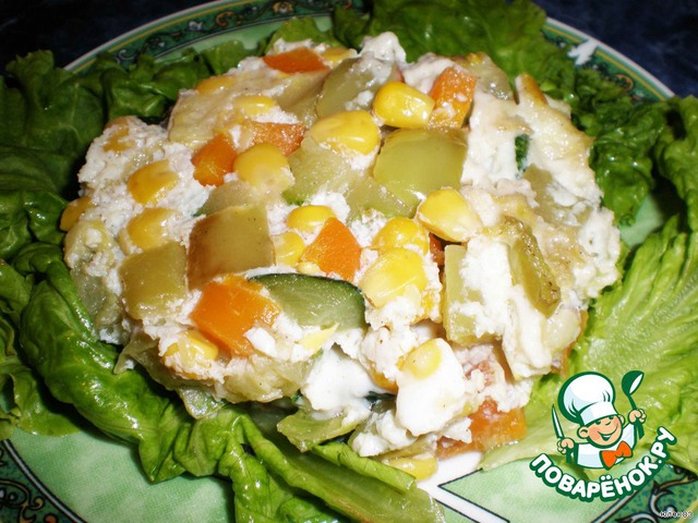Vegetable scrambled eggs