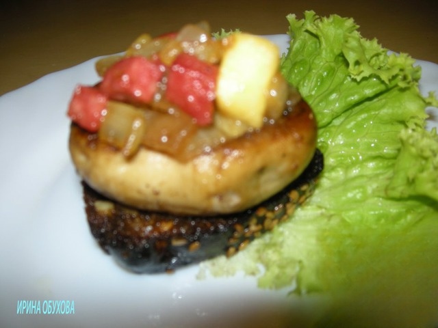 Stuffed mushrooms rustic