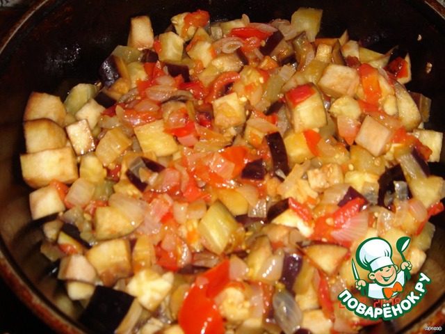 Braised eggplant