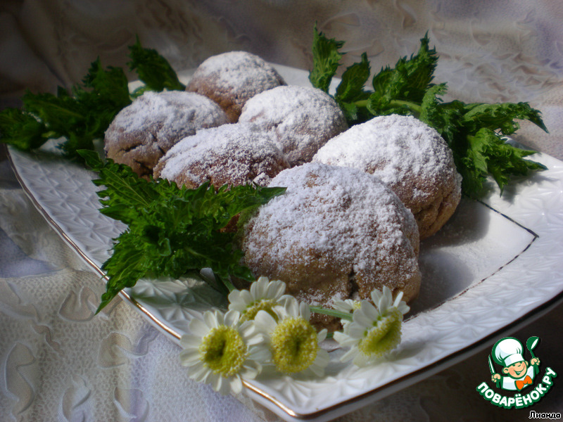 Oats, buckwheat cookies with cherries