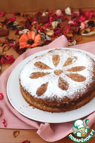 Nut cake with lemon confit