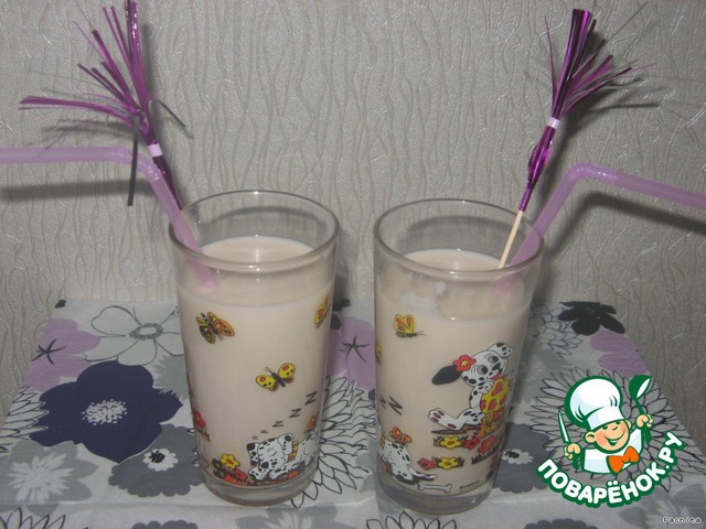 Milkshake with marshmallows