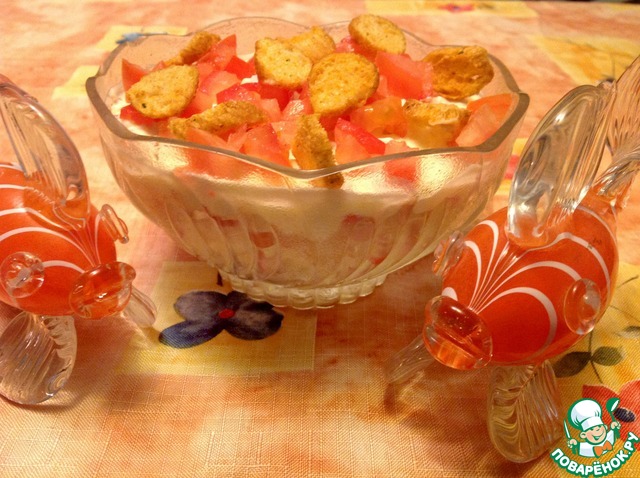 Crab salad with tomato