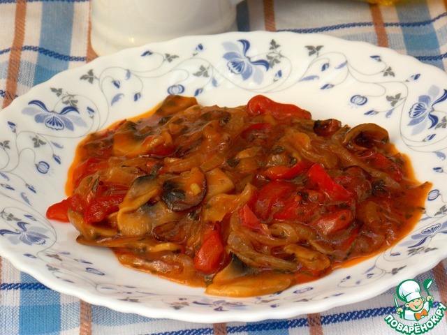 Mushrooms stewed