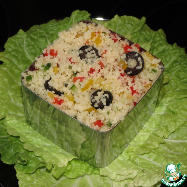 Couscous with shrimp and vegetables