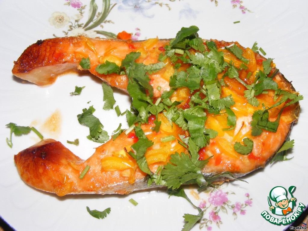 Trout in sweet chili sauce