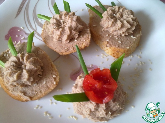 Vegetable pâté of beans