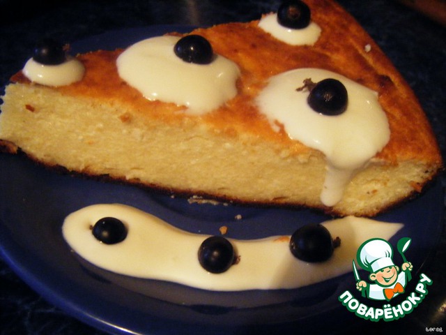 Tender cottage cheese casserole