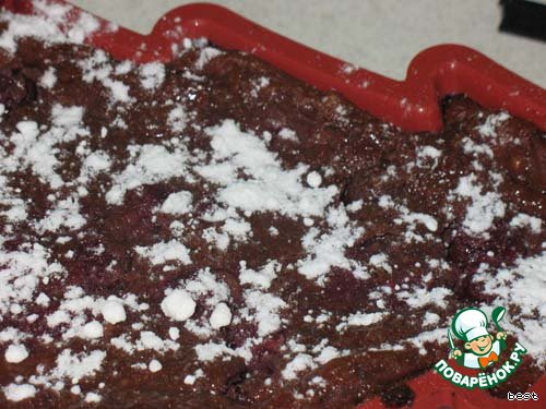 Chocolate-cherry clafouti