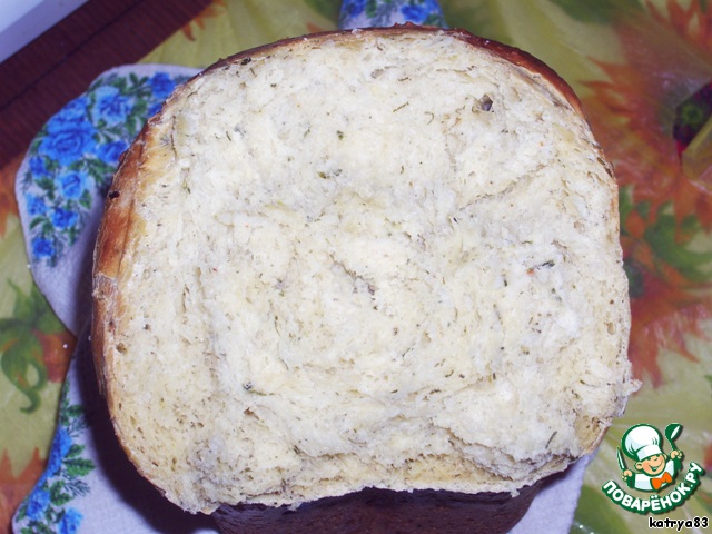 Bread with herbs and greens