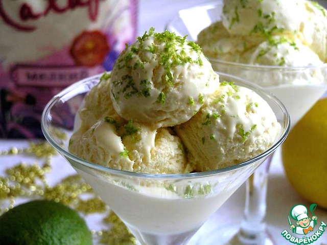 Lemon-lime ice cream