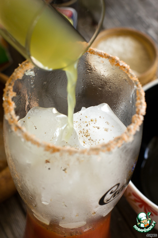 Mexican beer cocktail 