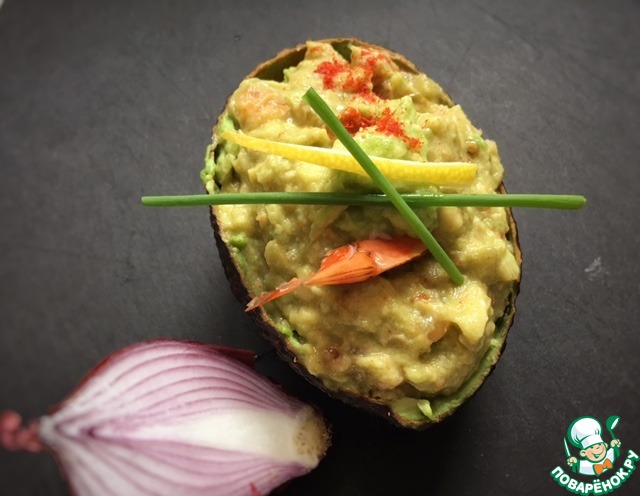 Appetizer of avocado 