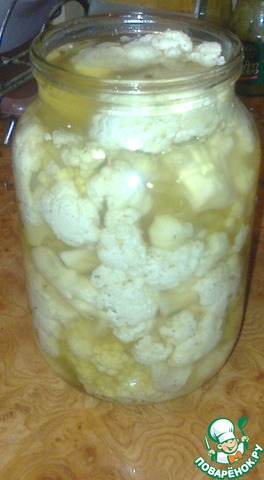 Cauliflower marinated