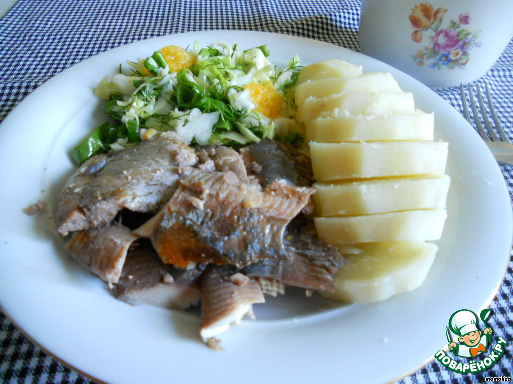 Herring, marinated in wine