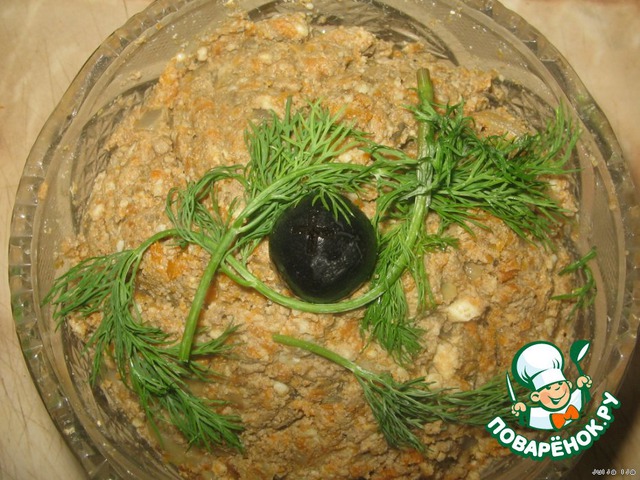 A salad liver pate