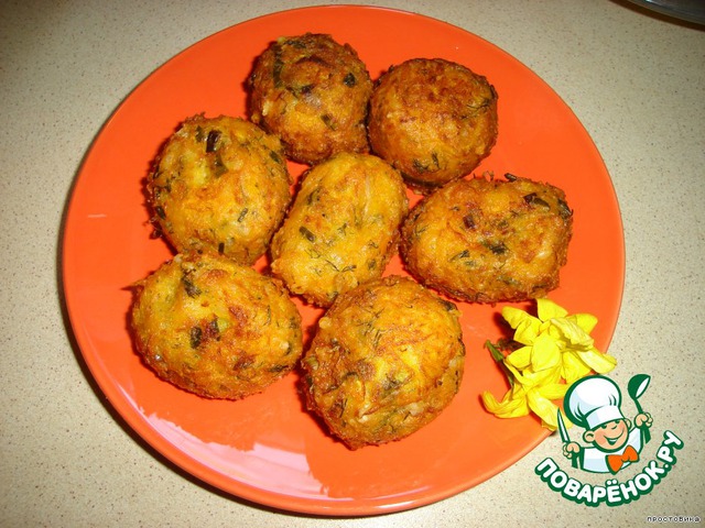 Pumpkin/squash croquettes with cheese