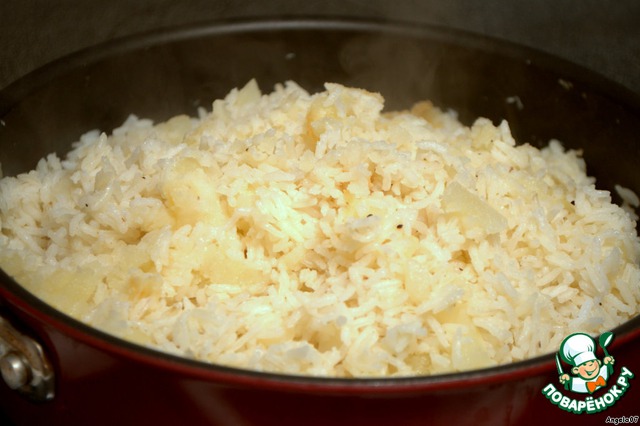 Pilaf with potatoes