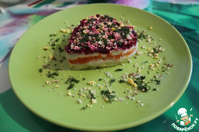 Minced herring under a fur coat