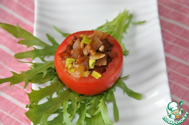 Tomatoes stuffed with eggplant