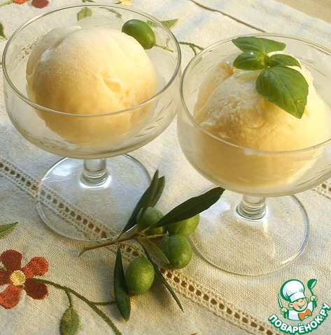 Olive ice cream