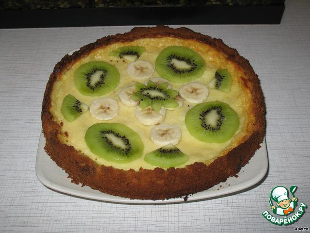 A simple cake with condensed milk