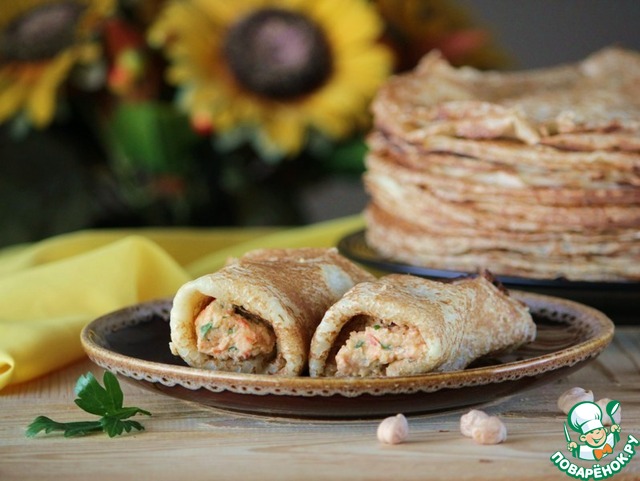 A sauce of chickpeas and yogurt to pancakes